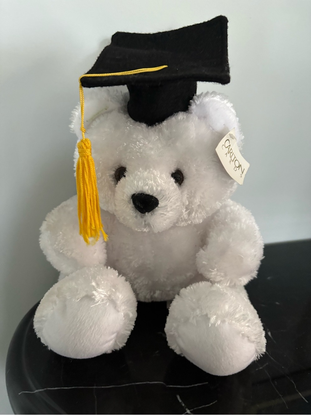 American greetings white graduation plush toy 10” NWT